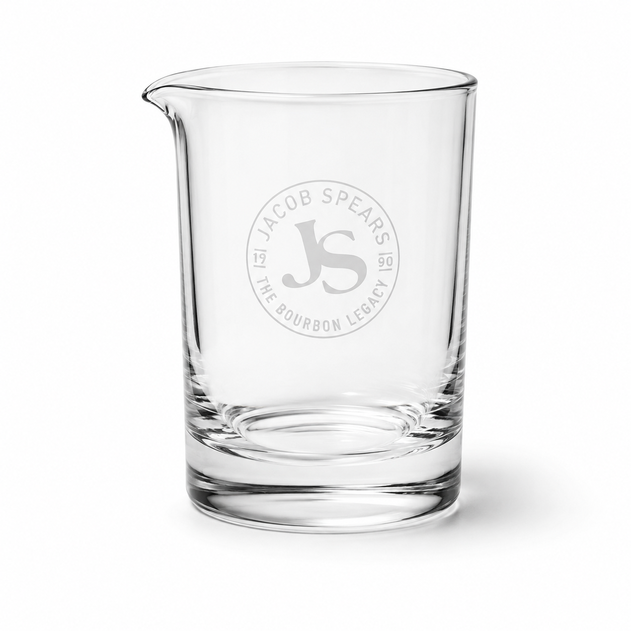 Jacob Spears Etched Cocktail Mixing Glass