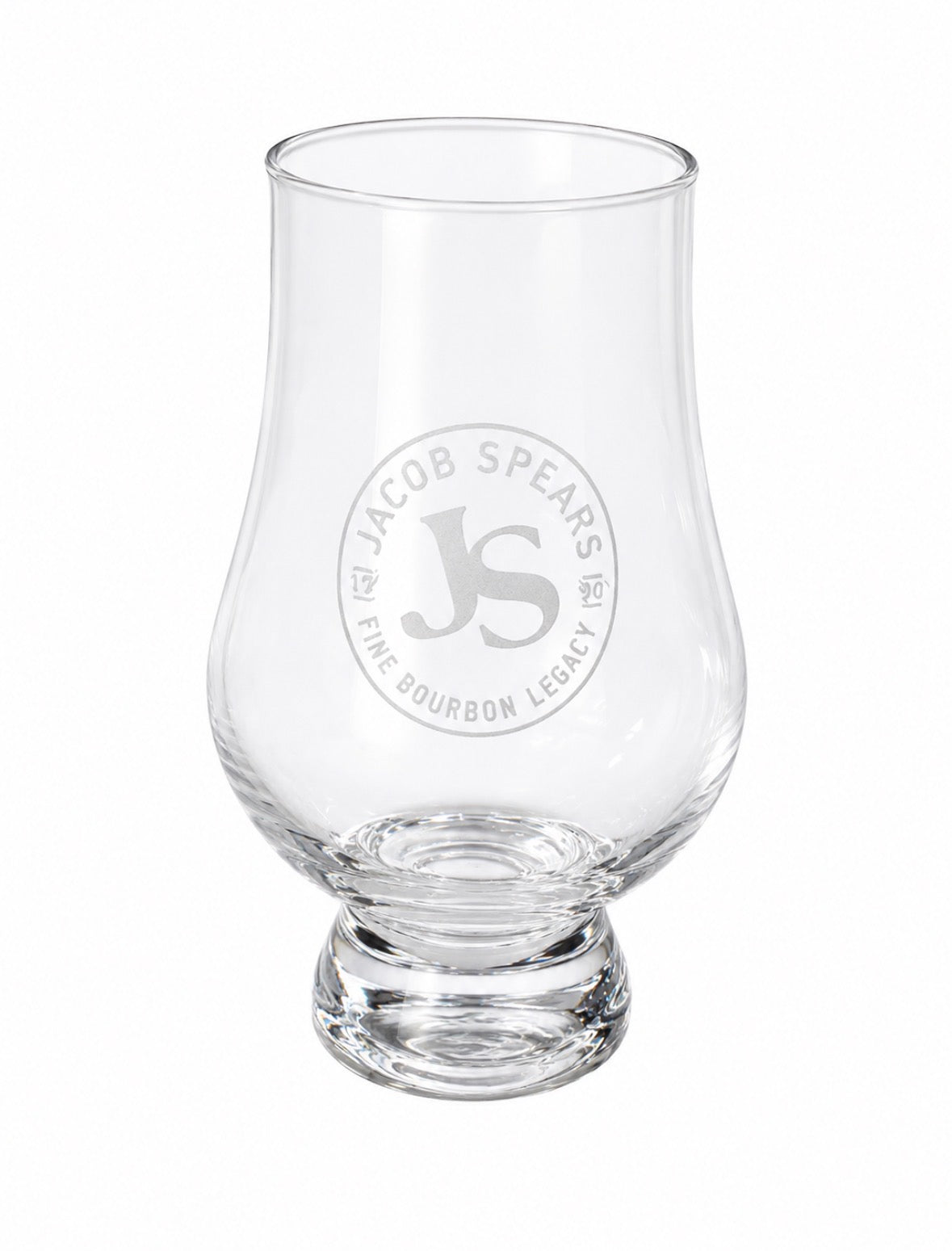 Jacob Spears Etched Glencairn Tasting Glass