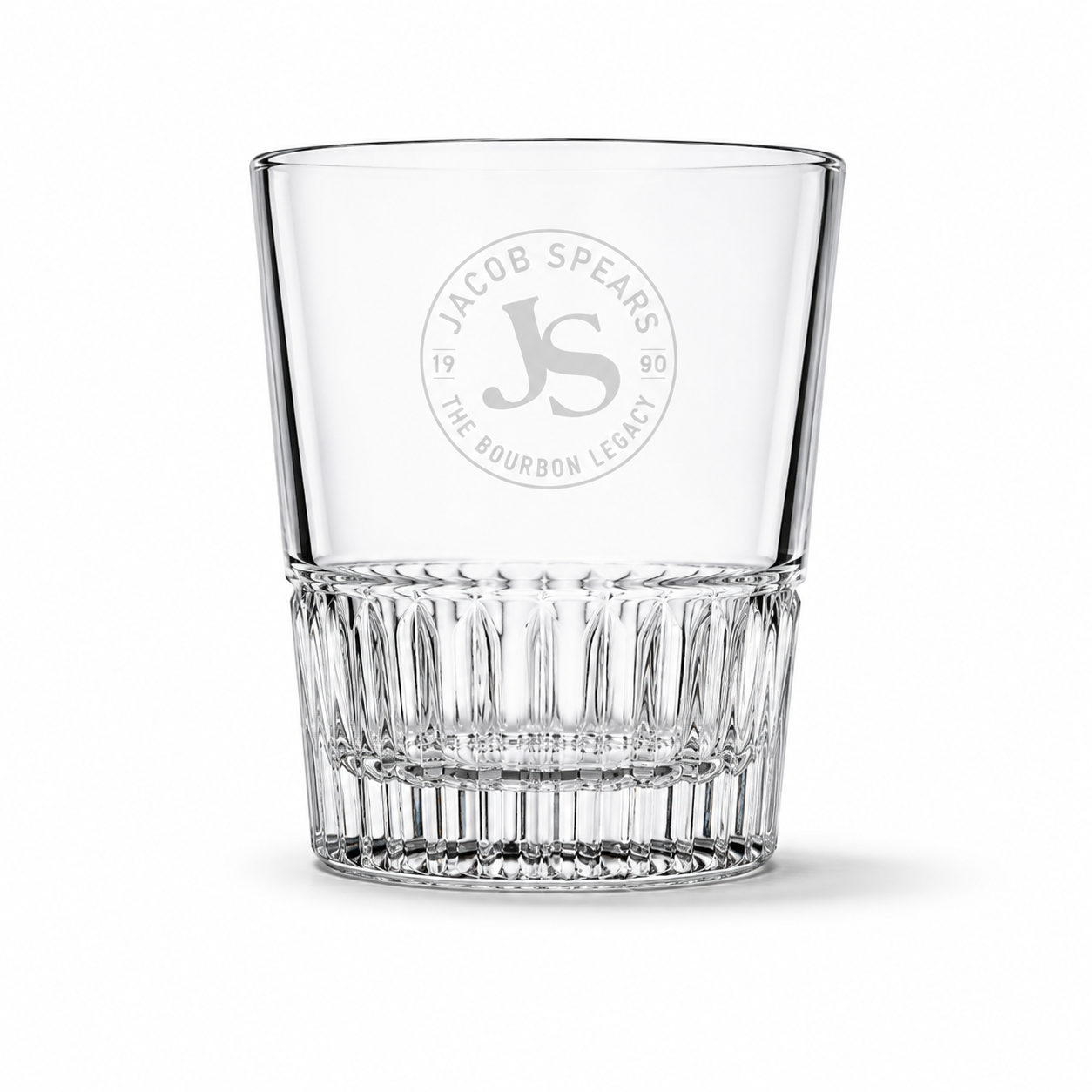 Jacob Spears Etched Old Fashioned Rocks Glass
